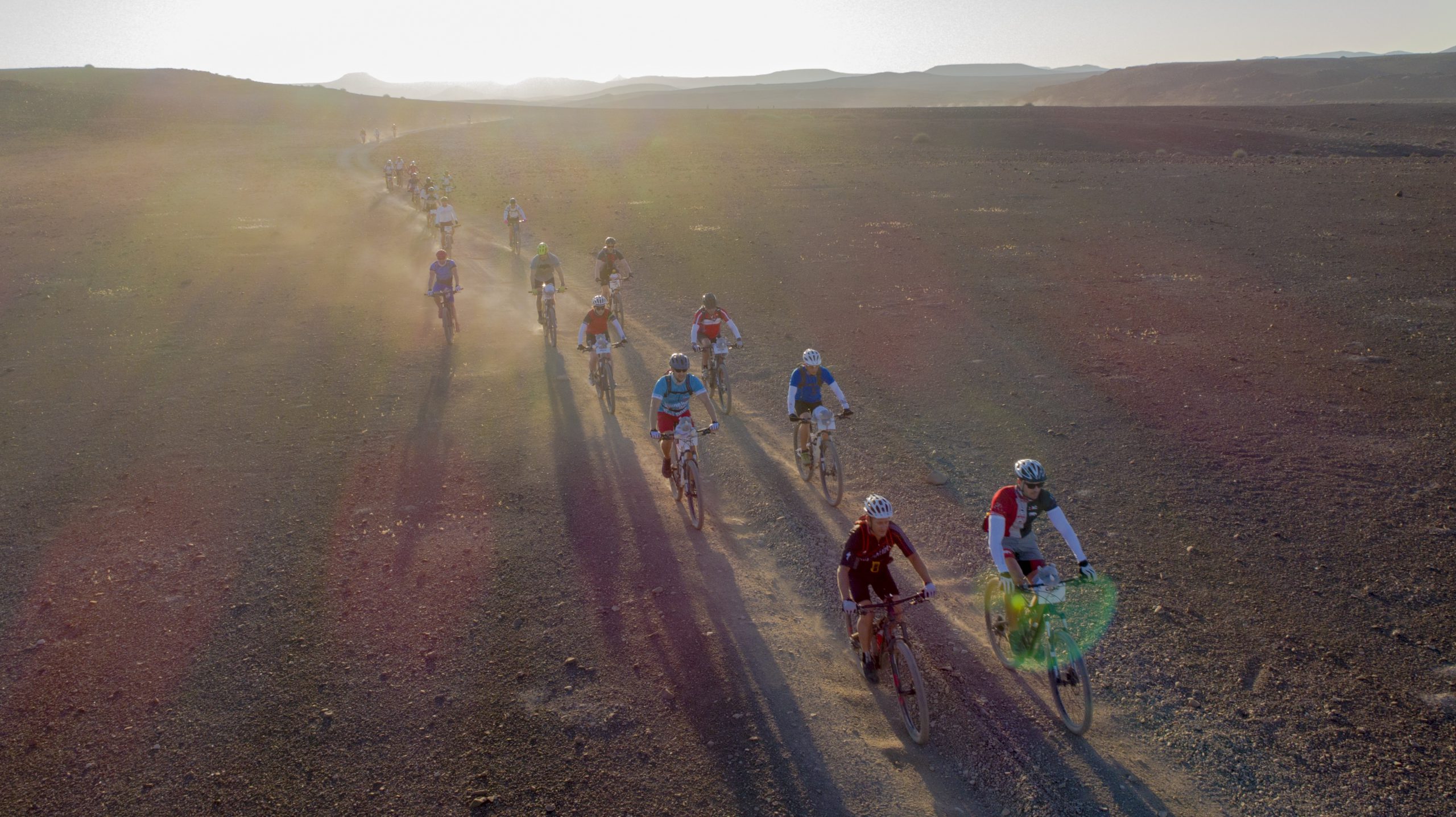 Challenge4ACause cycling group in the desert