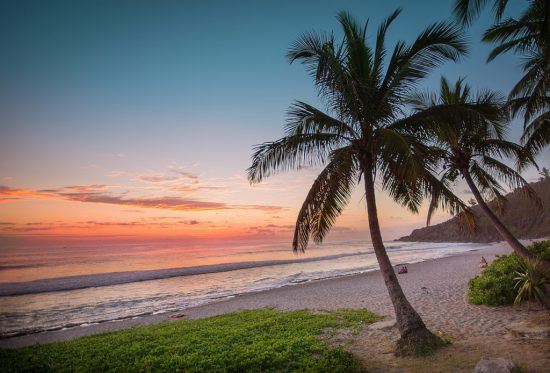 Sunset at Reunion Island