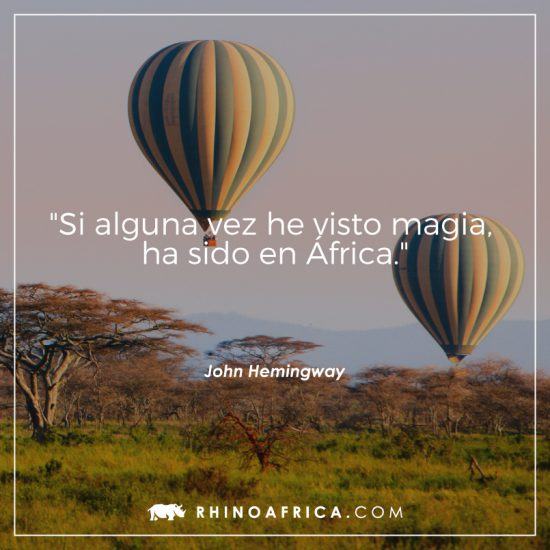 Frase sobre África de John Hemingway