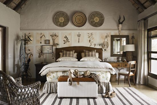 A luxurious bed found in Singita Castleton Camp in Kruger National Park