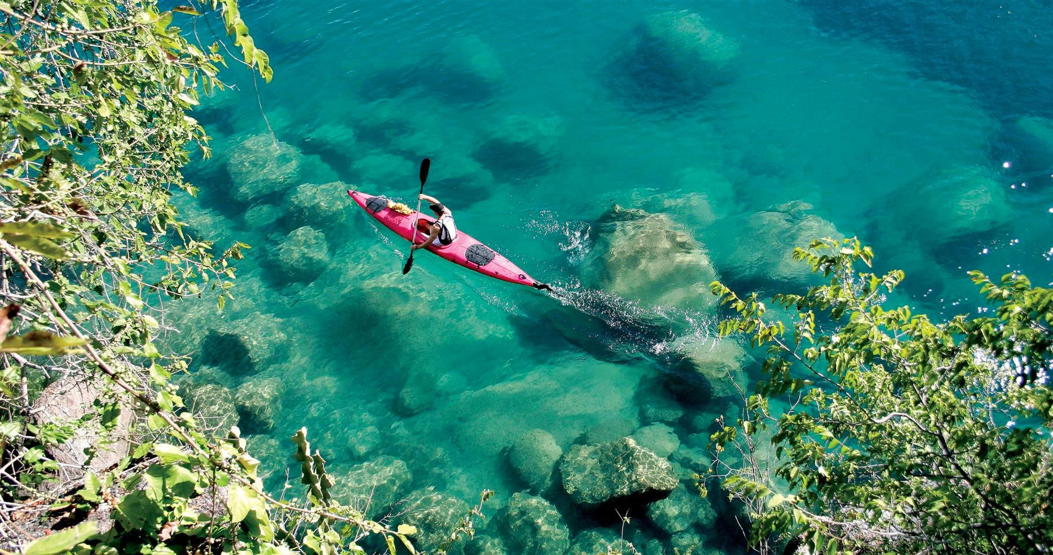 Lac Malawi aussi appelé Lac Niassa à la frontière avec le Mozambique et le Malawi.