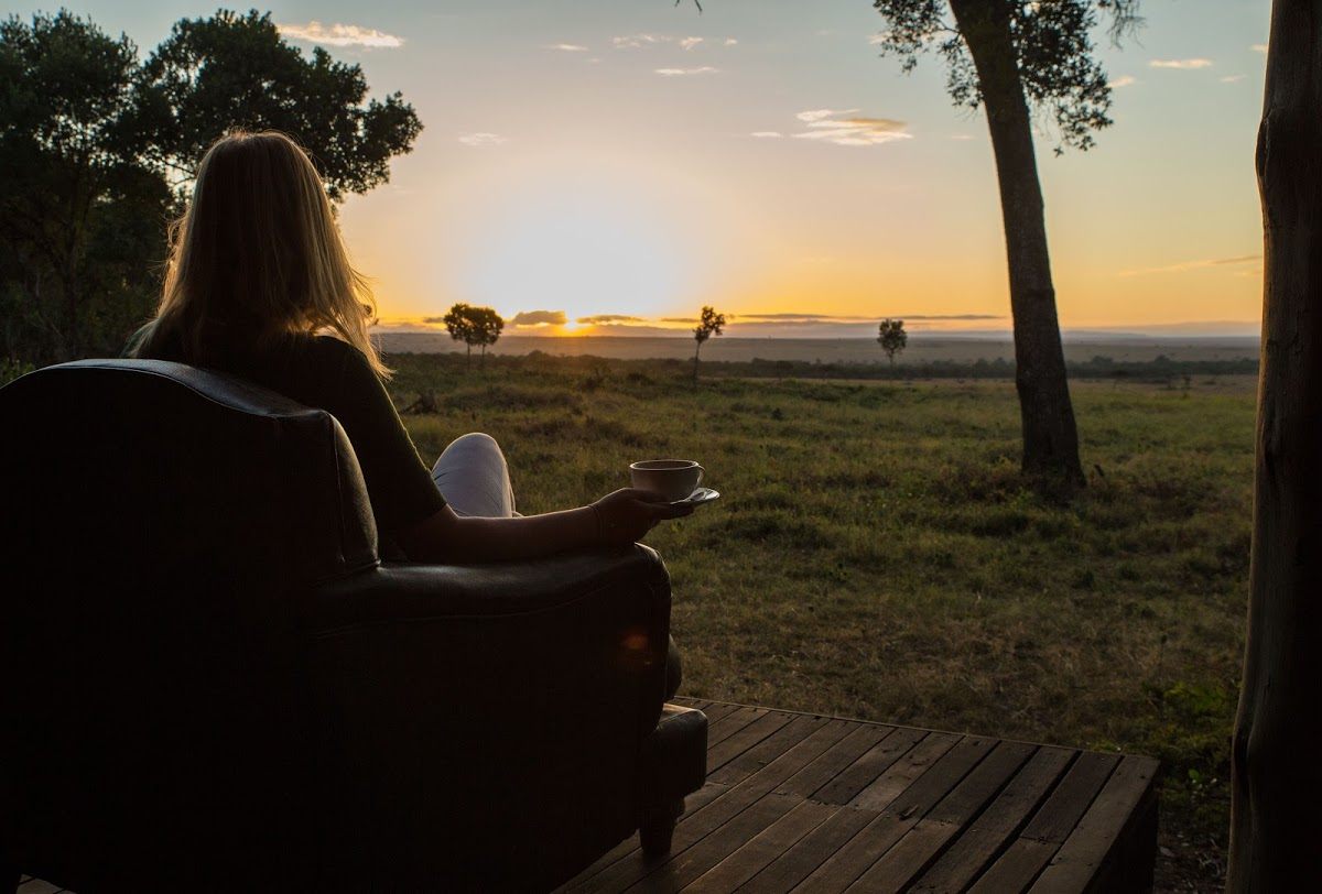 East Africa safari sunrises with a coffee in hand