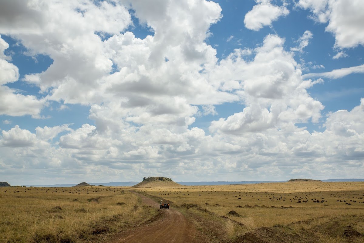 Nuvens agraciam paisagem na África Oriental