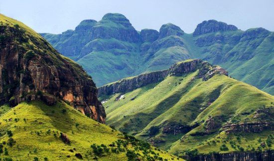 Die Drakensberge in KwaZulu-Natal