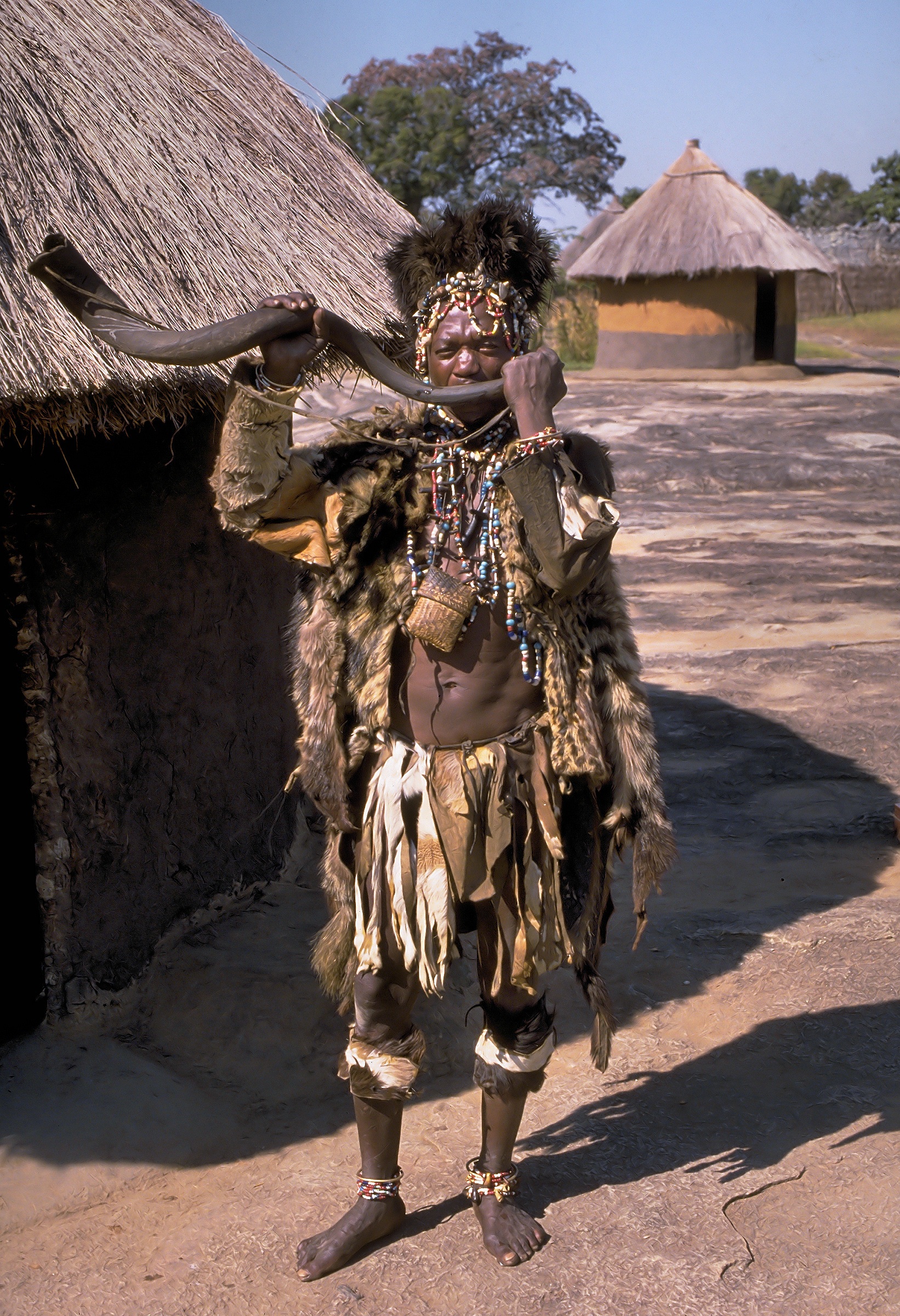 Shona witch doctor in Zimbabwe