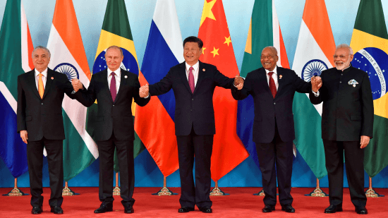 Semelhanças entre Brasil e África do Sul — Chefes de estado durante o BRICS Summit 2017