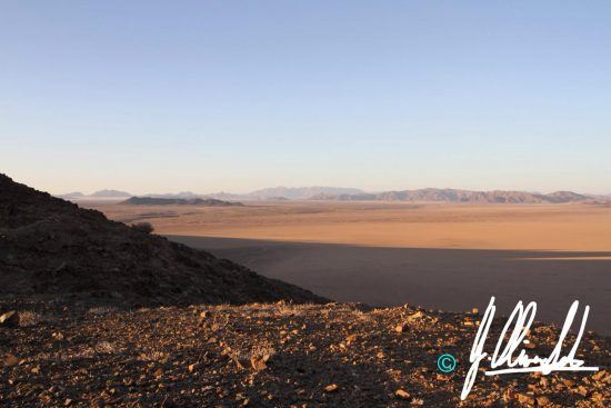 Landscape of the kalahari in Namibia