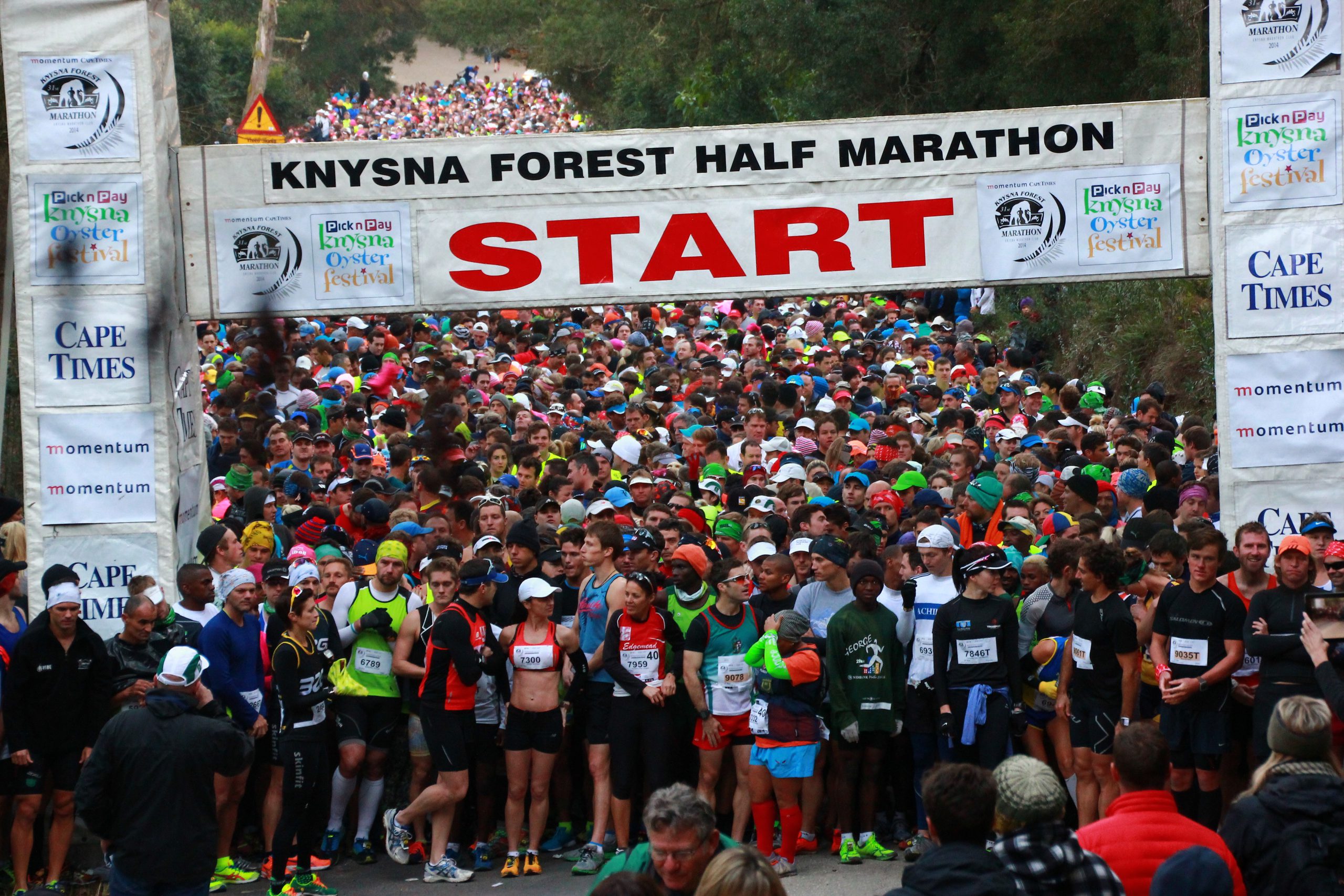 Largada da Knysna Forest Half Marathon