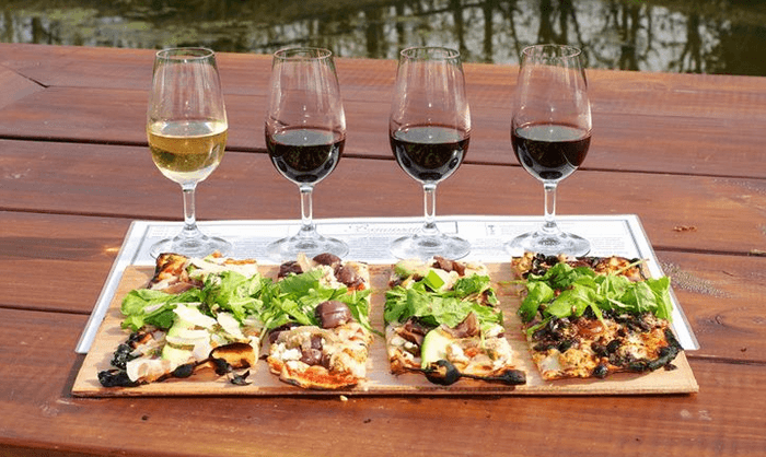 pizza wine tasting