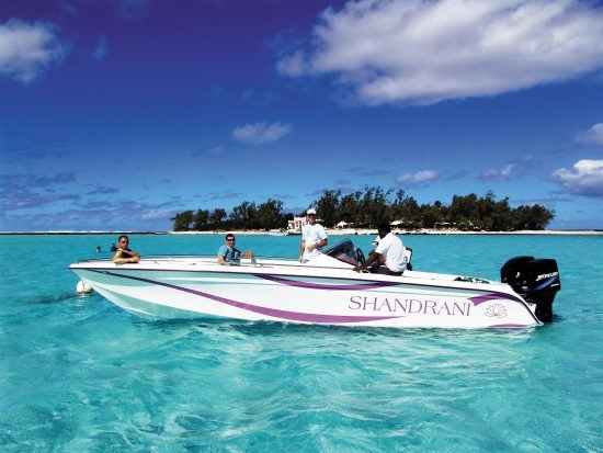 Eine Bootstour in Mauritius