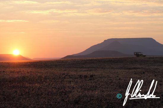 Sunset in Namibia