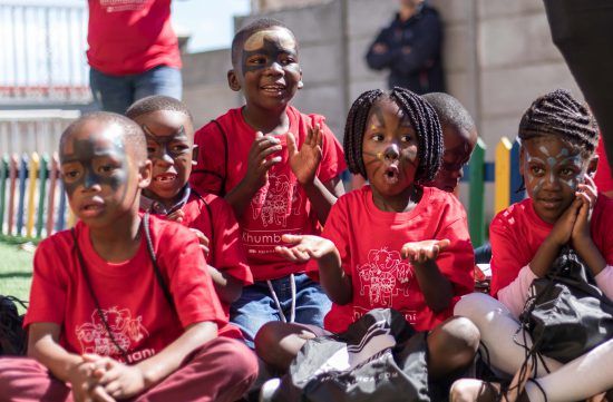 Glückliche Gesichter in Khumbulani