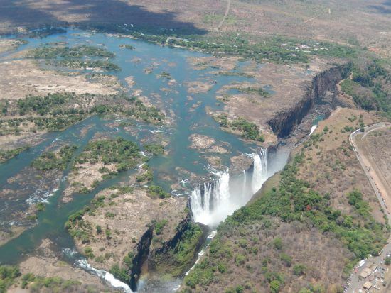 Victoria Falls by helicopter