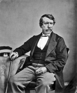 Ein schwarzweißes Foto von David Livingstone aus dem Jahr 1864