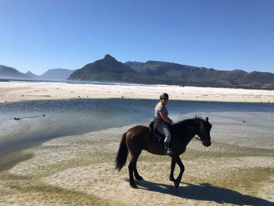 Horse riding on Noodhoek Beach in Cape Town