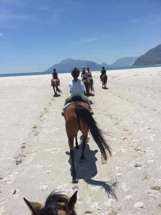 Horse riding on Noodhoek beach in Cape Town