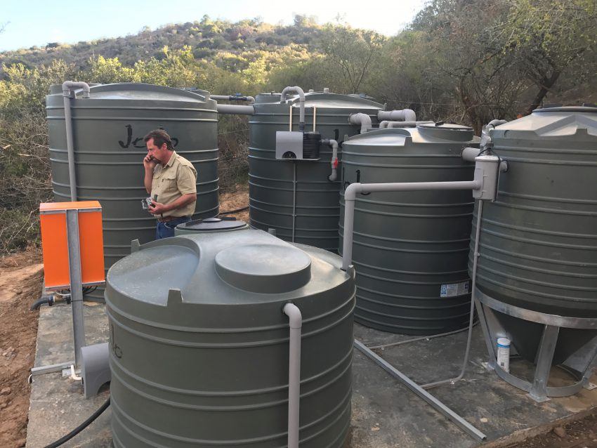 Wassertanks in Lalibela