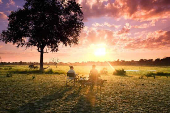 Sonnenuntergang Savanne