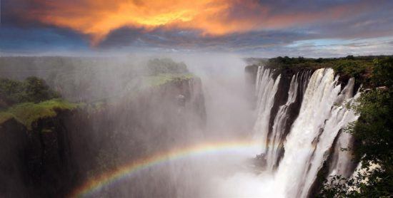 Arco-íris e Cataratas Vitória: um verdadeiro colírio para os olhos e a alma