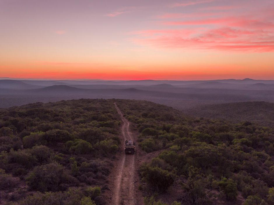 Safari sunset at Kwandwe