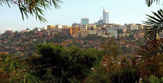 Die Skyline von Kigali in Ruanda