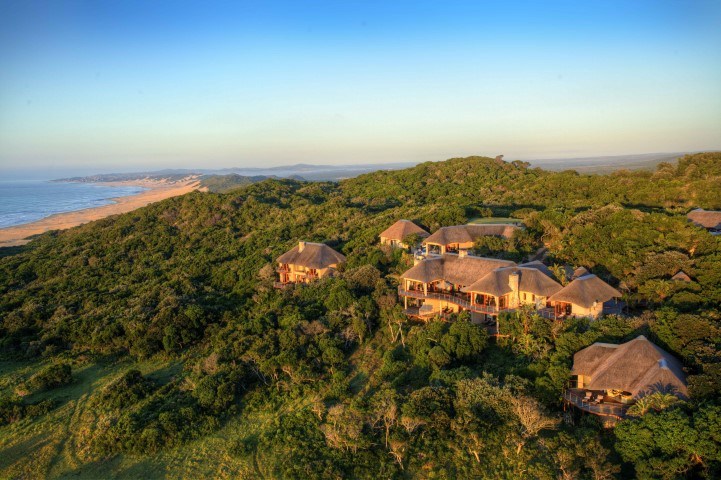 Das Oceana Beach and Wildlife Reserve zwischen Wald und Strand von oben - eine besondere Unterkunft an der Garden Route