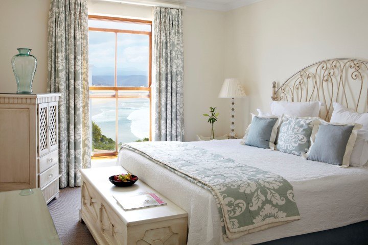 Helles, charmant eingerichtetes Zimmer mit Meerblick im Hotel The Plettenberg an der Garden Route