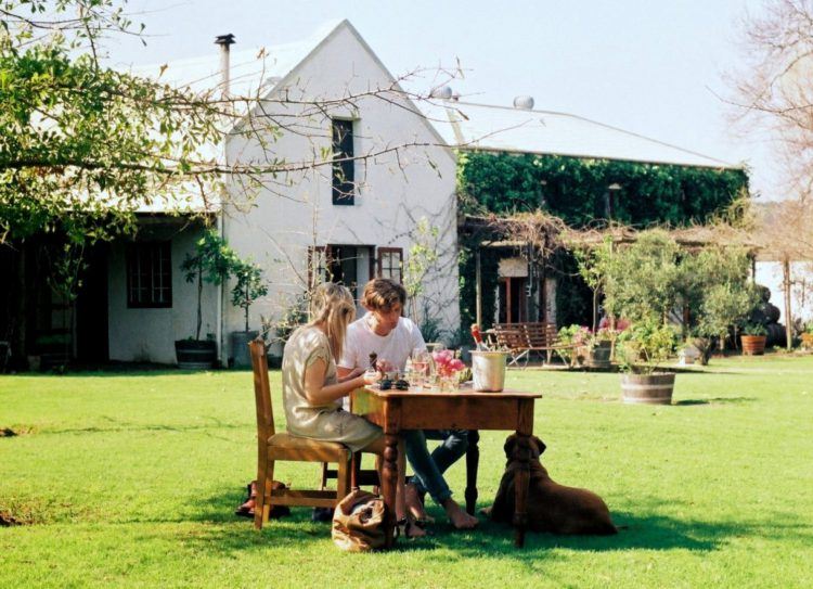 Restaurant The Table à la ferme De Meye dans les vignobles du Cap