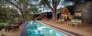 La terrasse du Silvan Safari, propriété de Rhino Africa, meilleure agence de safari.