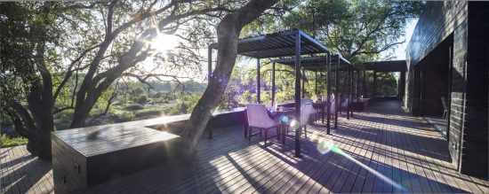 Breakfast deck at Silvan Safari lodge