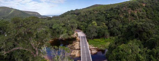 Die malerische Garden Route von oben - Sicherheitstipps für Südafrika