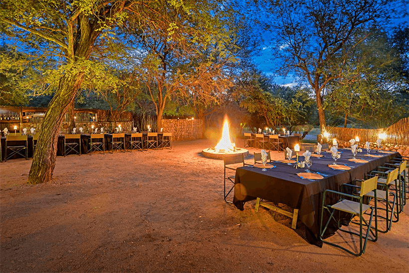 Boma em Shiduli Private Game Lodge, Reserva Karongwe