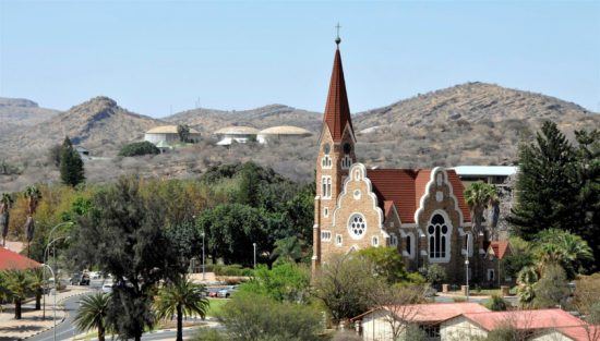 Vistas de Windhoek, capital de Namibia