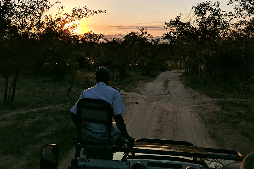 Pôres-do-sol na Reserva Karongwe fazem você nunca querer partir. Foto: Danilo Souza