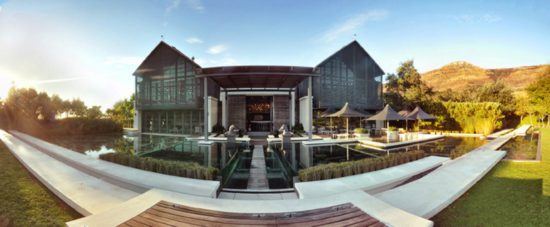 View of Sixteen82 and Tasting Rooms at Steenberg Vineyards