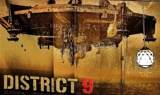 Cartel promocional de la película Distrito 9