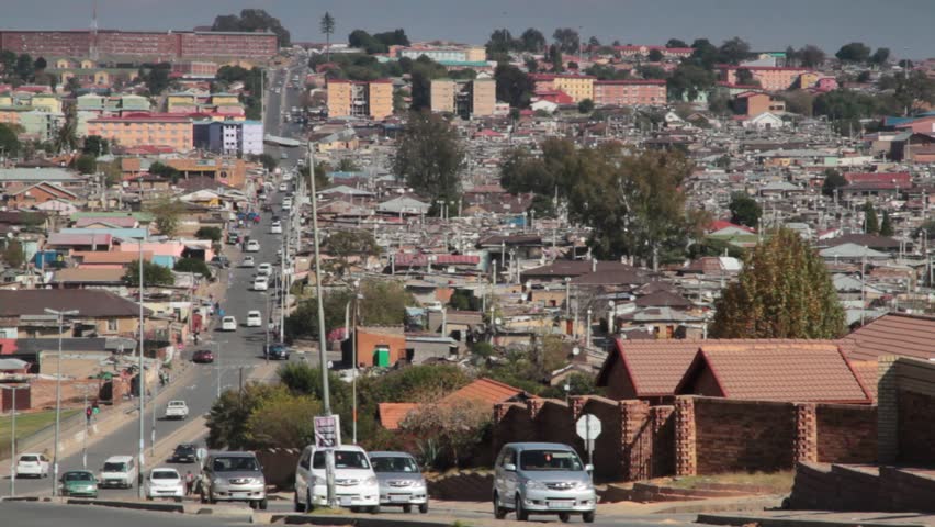 A view of Alexandra informal settlement in Johannesburg 