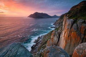 Coucher de soleil sur Hout Bay vu depuis Chapman's Peak