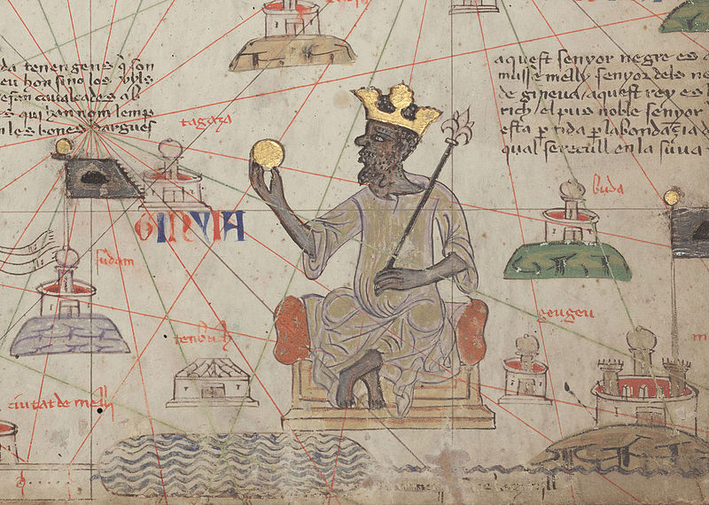 Kunstwerk von Abraham Cresques zeigt Mansa Musa