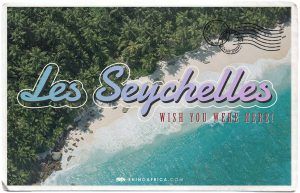 Les Seychelles postcard