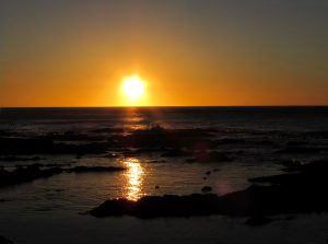 Un des plus beaux couchers de soleil du Cap sur la plage Camps Bay