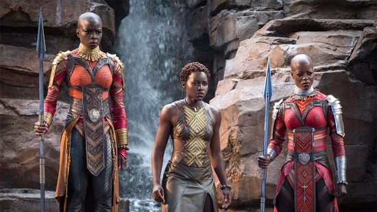 3 Frauen aus dem Film "Black Panther"