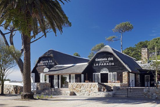 Frontal view of Harbour House and La Parada at Constantia Nek