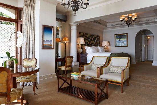 The interior at Ellerman House's deluxe house room 