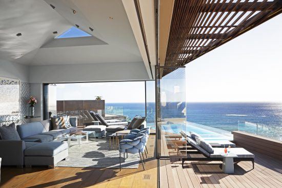 Gorgeous views from inside and outside Ellerman House's Villa Two