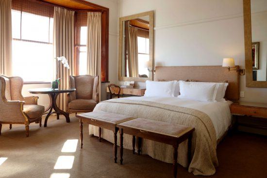 The Superior House Room at Ellerman House enjoys beautiful sunlight