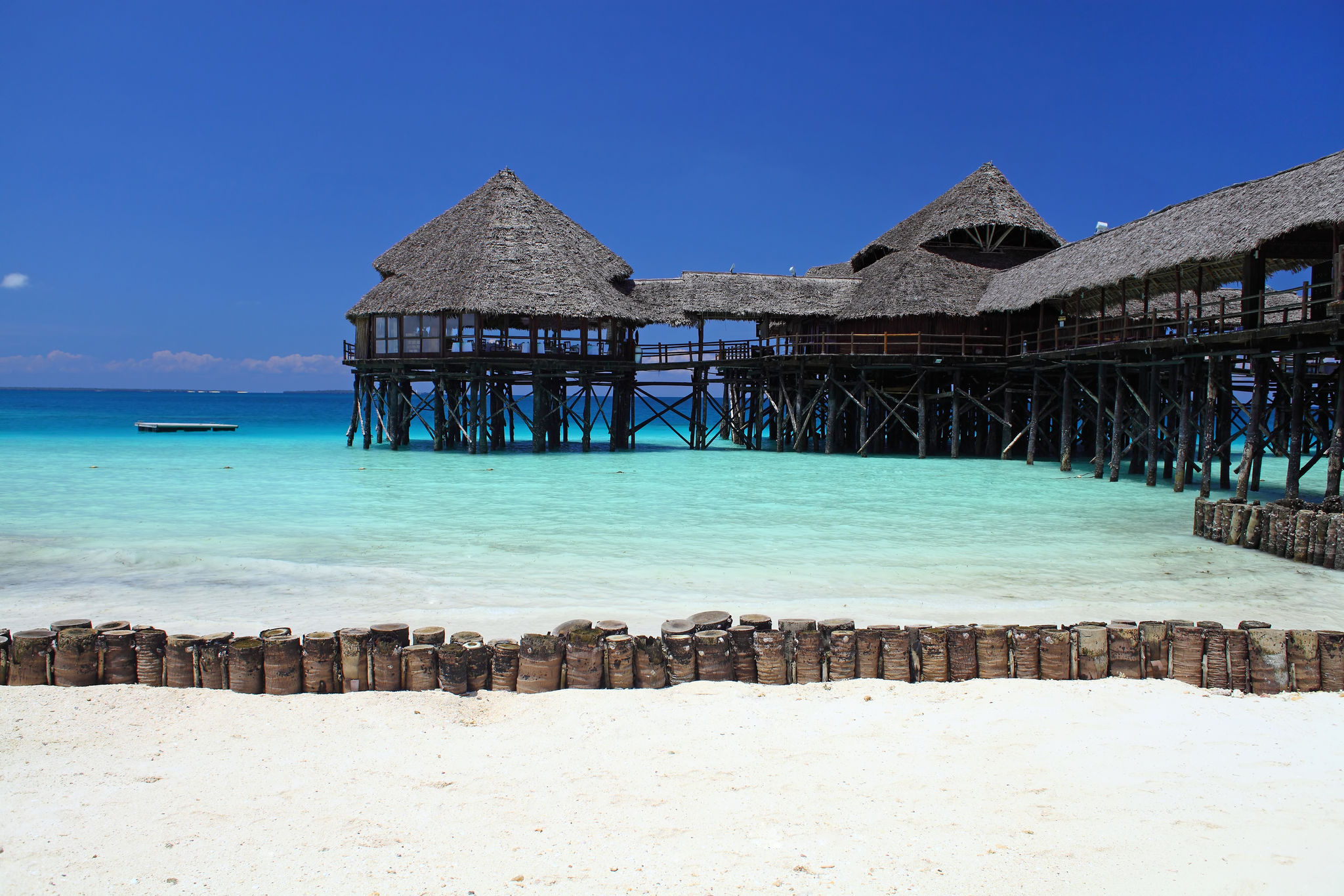 Plage paradisiaque de Zanzibar, Tanzanie.