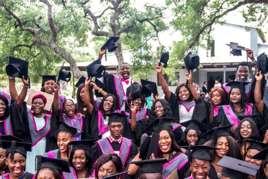 Remise de diplômes du campus de l'association Good Work Foundation en Afrique du Sud.