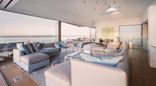 The Main Living Space of Ellerman House's own Villa Two.