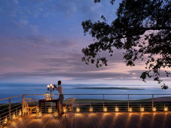 Stunning views across Lake Kariba from the Deck of Bumi Hills Safari Lodge